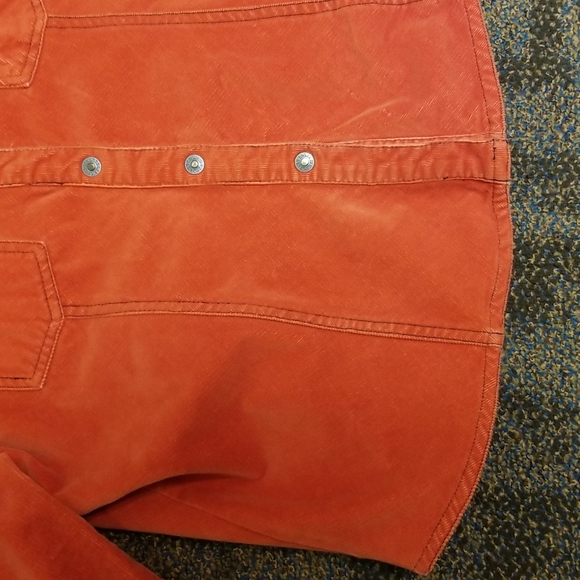 🧚♀️Nevada orange corduroy jean jacket. Fit small to Medium - Picture 3 of 11